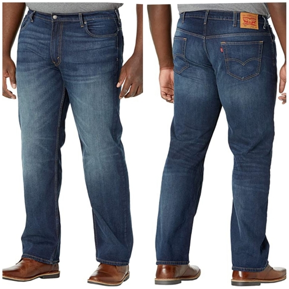 Levis 569 Big&Tall Loose Straight Blue Jeans 44W - Picture 2 of 16